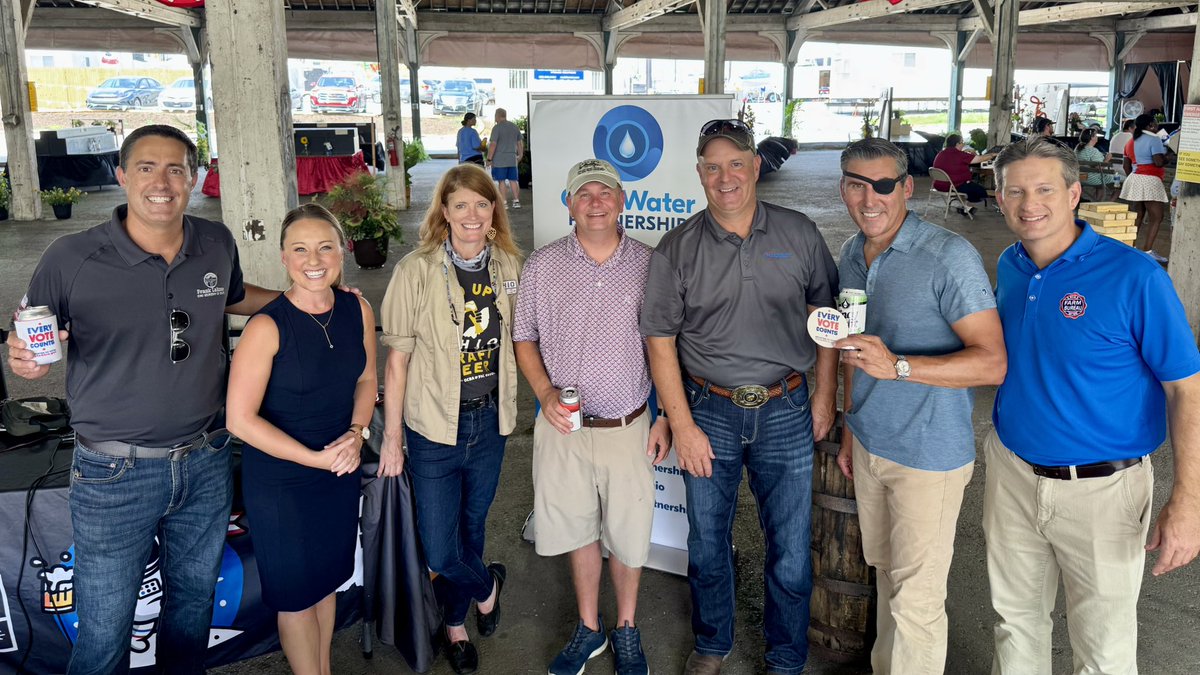 A great day to talk about water at the <a href="/OhioStateFair/">Ohio State Fair</a>! The <a href="/water_ohio/">Ohio Water Partnership</a> &amp; <a href="/OhioCraftBeer/">Ohio Craft Beer</a> hosted Hydro, Hops &amp; Harvest, an Ohio Beer &amp; Water Trivia Tour for the members of the Ohio House &amp; Senate Joint Agriculture Committee.  Great to have so many friends join us.