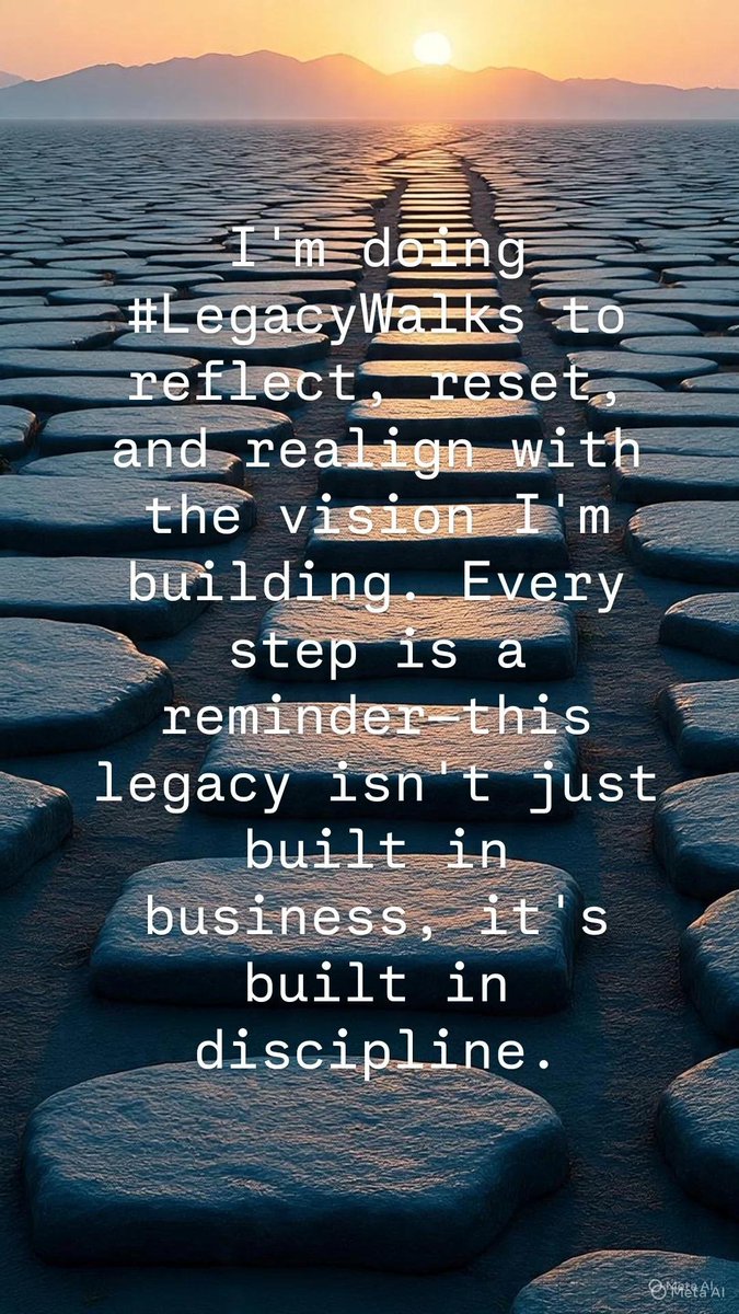 csnakedoc13's tweet image. I’m not just walking—I’m aligning.
#LegacyWalks is where I reflect, reset, and recalibrate with the vision I’m building.
Legacy isn’t built in business alone.
It’s built in discipline.
It’s built in you.

Stay tuned for daily videos on X.
#BuildLegacy #DisciplineOverDistraction