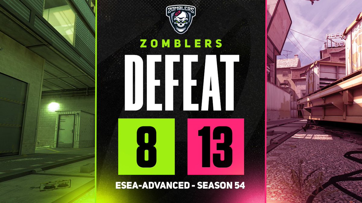 Zomblers's tweet image. Zomblers.CS2 take
the LOSS in round 4 of
@ESEA-Advanced
Season 54! 🧟♂️💯
🆚@Brazen
🛤️Train (8-13)
🔢Record (2-2)
🎙️Thank you to
@MisterHenryBatt
for the cast! 🫡
🇺🇸 @sathcsgo
🇺🇸 @aelorcs
🇺🇸 @NamesSeb
🇺🇸 @ayaneuu1
🇺🇦 @Sanzh1k33CS