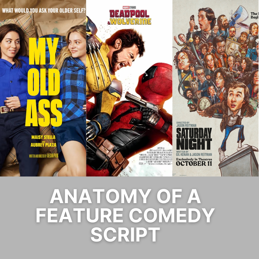 #Writing comedy is tough, like assembling furniture without instructions. In our Anatomy of a Script article series, we break down MY OLD ASS, SATURDAY NIGHT &amp; DEADPOOL &amp; WOLVERINE to see how the pros keep it funny and focused.

Read the article here: shorescripts.com/anatomy-of-a-f…