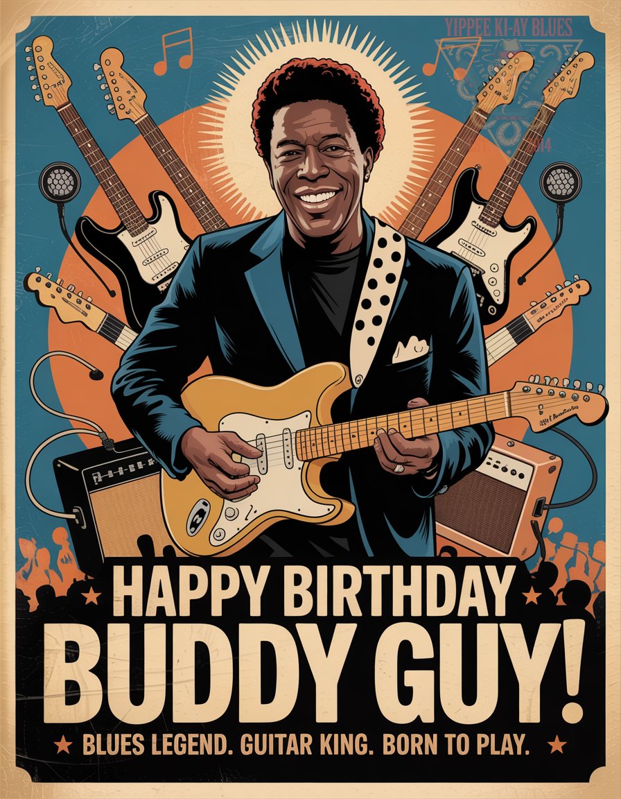 Happy Birthday to Buddy Guy !!

<a href="/TheRealBuddyGuy/">Buddy Guy</a> 

#bluesmusic #guitarist #legend