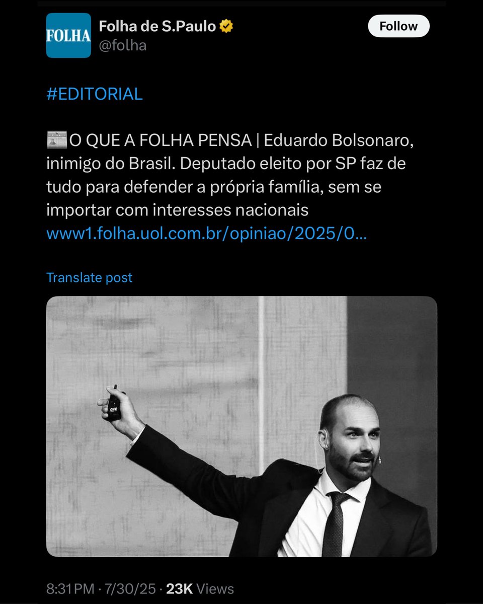 A Folha chama de interesses nacionais a prisão de idosos, mães de família e trabalhadores inocentes.

Ao que parece, o folhetim acha que as graves violações de direitos humanos, do regime que ela ajudou a criar, são de interesse da nação.