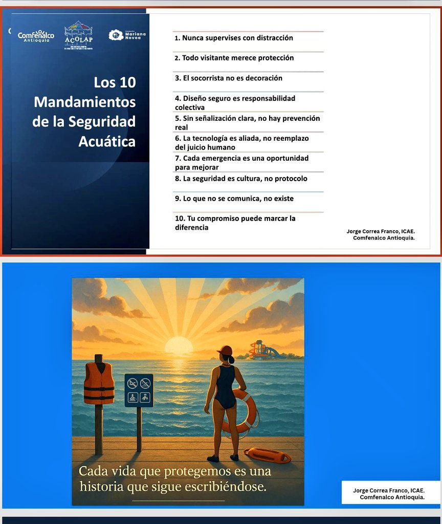Hoy finaliza el tercer congreso para la prevención de Ahogamientos organizado por la fundación Mariana Novoa y Acolap, en la cual participe como Conferencista. Gracias por la invitación que nos permite seguir compartiendo experiencias en función de la prevención de Ahogamientos.