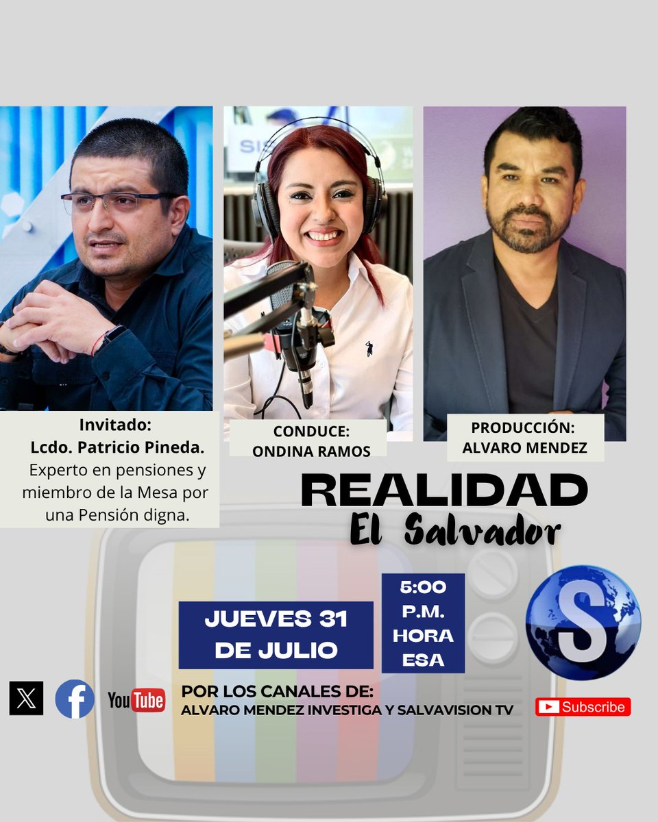 🔴 Mañana a las 5:00 pm, el Lic <a href="/PatricioPPineda/">Patricio Pineda</a> en vivo y en directo ‼️‼️‼️🔴
