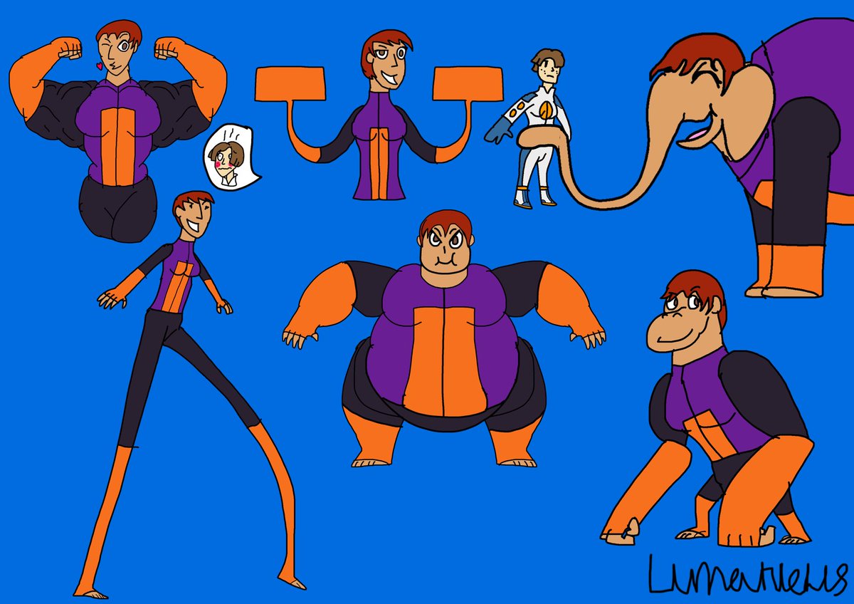 Here’s a commission for darthrivan of Deviantart where I draw a tf sheet for his new elastic oc: Outreach with a special guest Rubber Girl