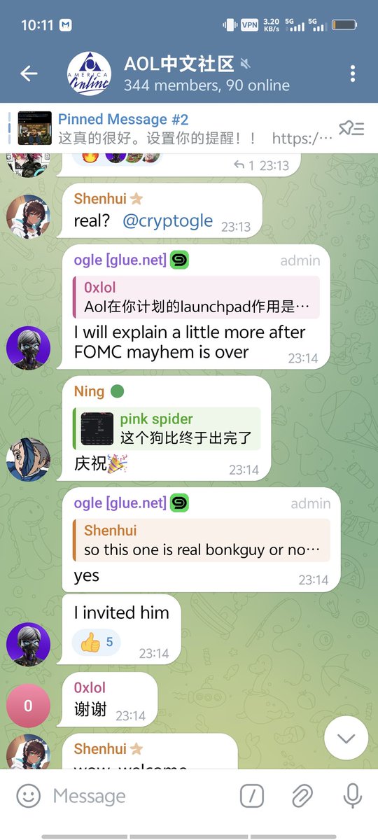 $AOL 社区持续活跃
dev <a href="/cryptogle/">ogle</a> $WLFI顾问，同时邀请了bonkguy等顶流，给予了充分的信心
目前中英文社区双联动
2oQNkePakuPbHzrVVkQ875WHeewLHCd2cAwfwiLQbonk
To the Moonnnn🚀