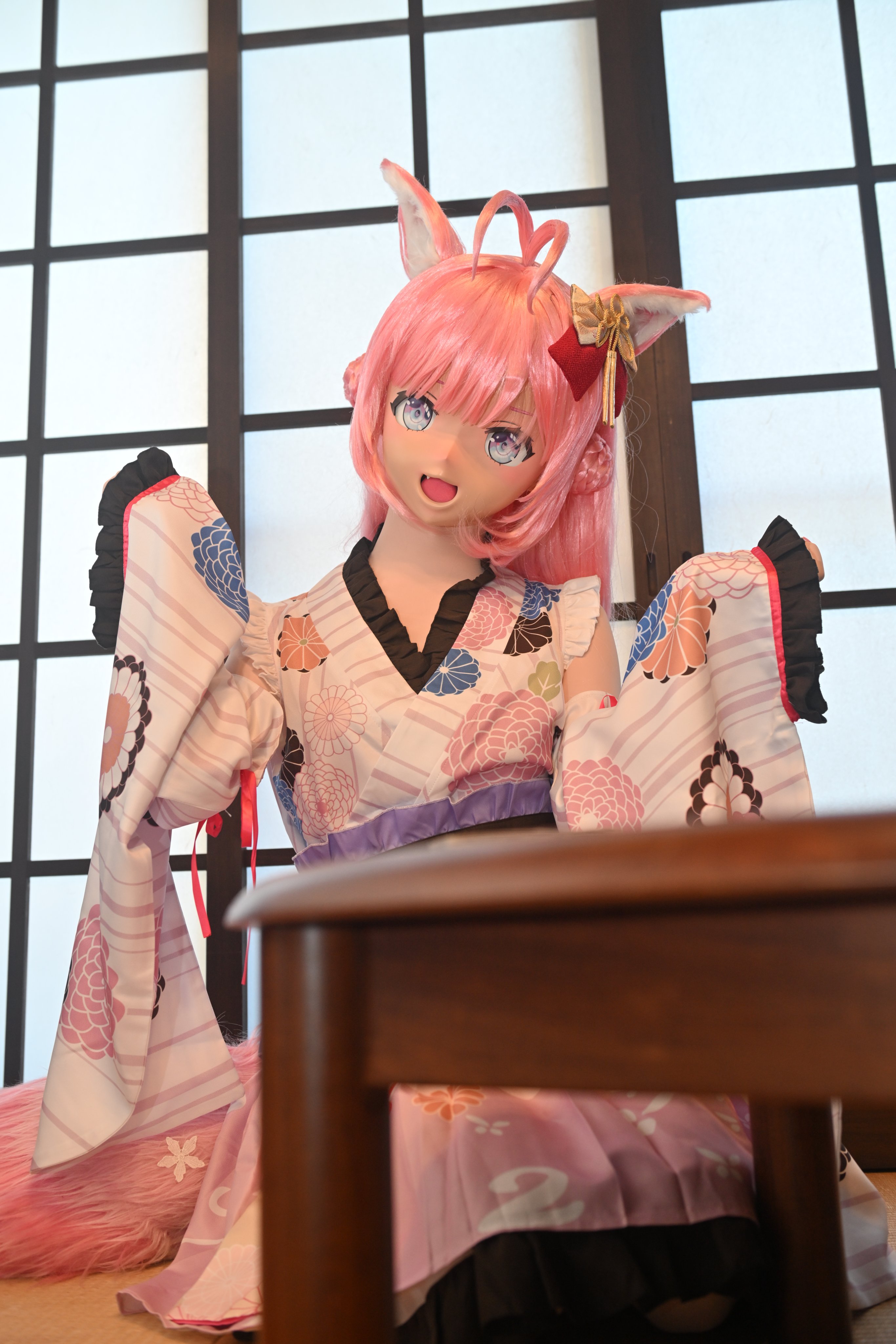 うさぎ先生ページ ホワイトタイガーとブラックタイガー マスコット（うさぎ先生