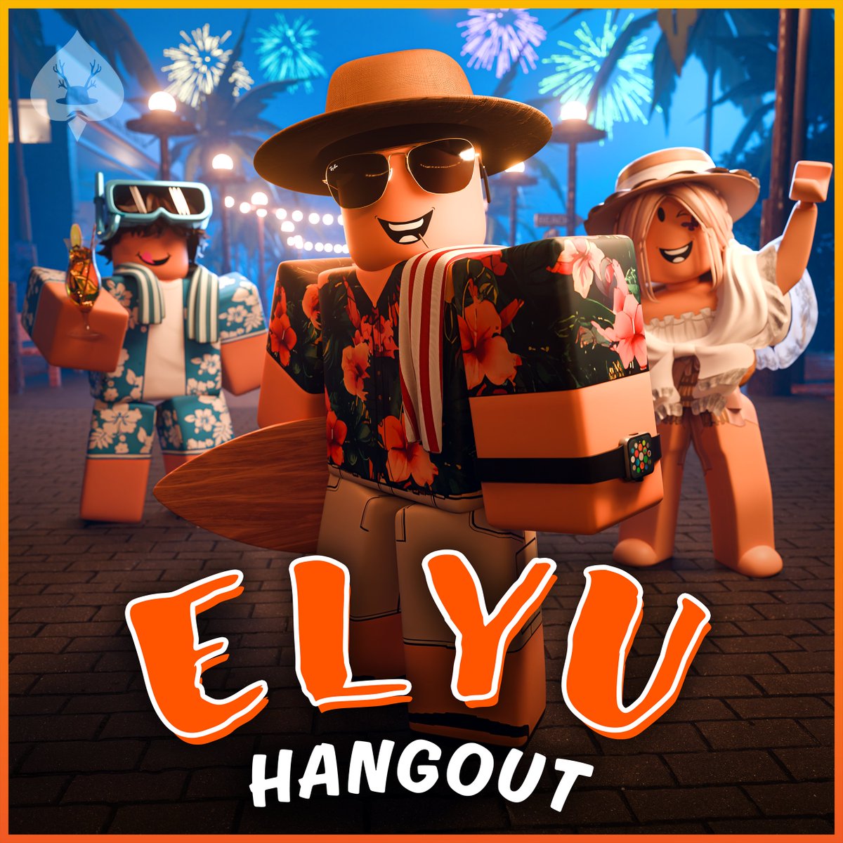 Game Icon made for Elyu Hangout in ROBLOX! 🌴🎆

#Roblox #RobloxDev #RobloxGFX #RobloxArt #B3D