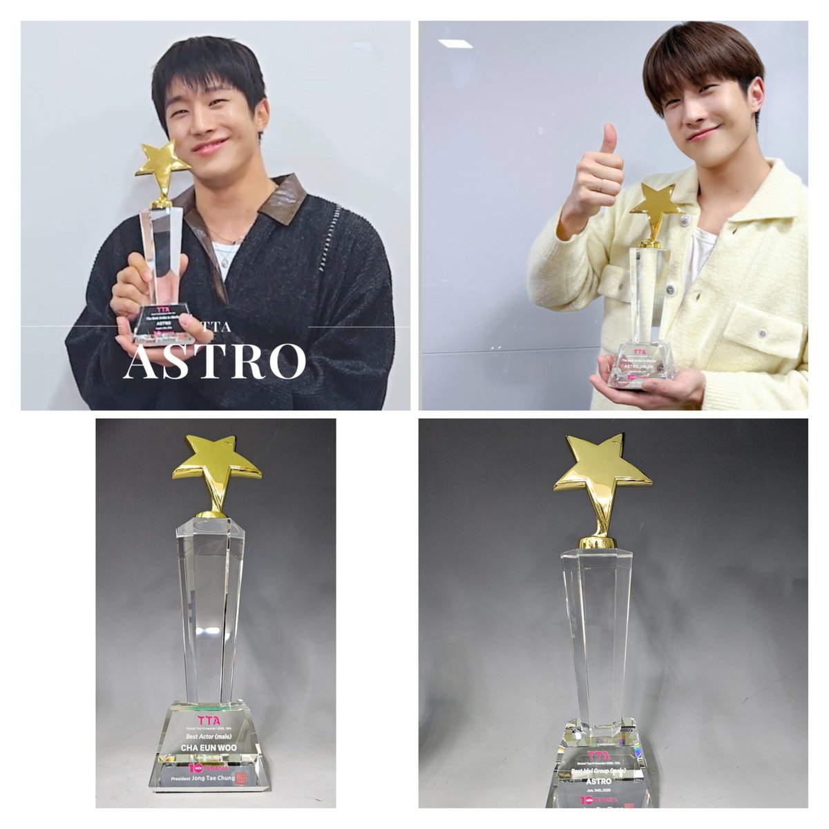 Shaz⋆ꫂৎ (@horan_zel) on Twitter photo En total los chicos ya tienen 10 premios de los TTA, desde el 2020 hasta ahora 🥳
8 de Astro, 1 de Jinjin y otro de Eunwoo 🥹🫶
#ASTRO <a href="/offclASTRO/">ASTRO 아스트로</a> En total los chicos ya tienen 10 premios de los TTA, desde el 2020 hasta ahora 🥳
8 de Astro, 1 de Jinjin y otro de Eunwoo 🥹🫶
#ASTRO <a href="/offclASTRO/">ASTRO 아스트로</a>