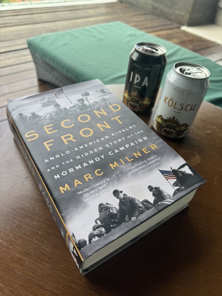 The holiday is over &amp; back @ work but I did finish reading Marc Milner’s masterful “Second Front”. If you’re interested in #WWIi, you have to read this 📖. Milner covers much more than the debates surrounding the 2nd front. 

(The beer was very nice too 🍺) 

#WeHaveWays