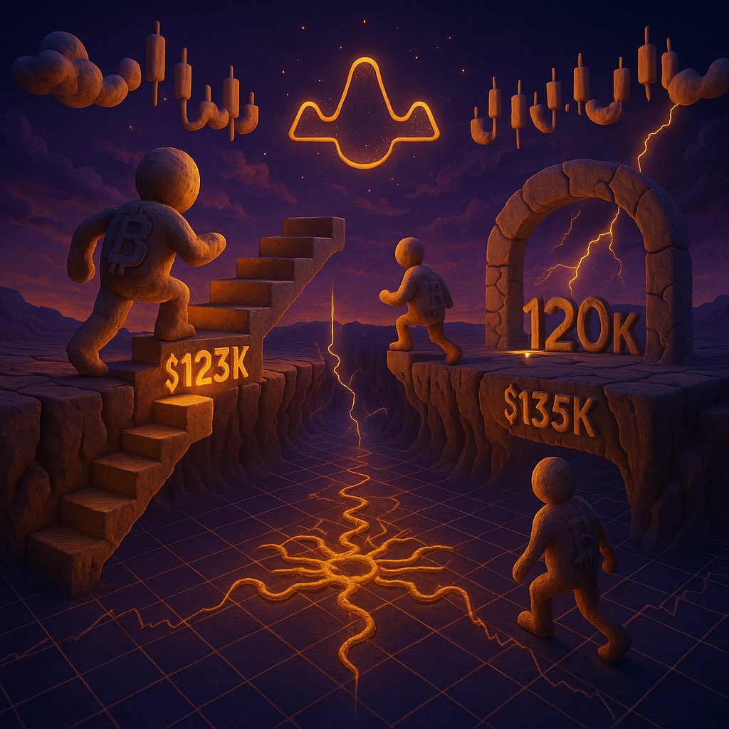 DeFiJackpot's tweet photo. INSANE BITCOIN SETUP UNFOLDING

History is repeating itself — and the charts don’t lie.

• Bitcoin forming same bullish structure that triggered the $123K breakout

• Falling wedge + inverse head & shoulders = textbook setup

• Pattern points to $135K–$150K next

• Only missing piece? A clean break above $120K

• If we get it… 🚀

Risk is low, reward is massive.
Don’t fade the confirmation candle.