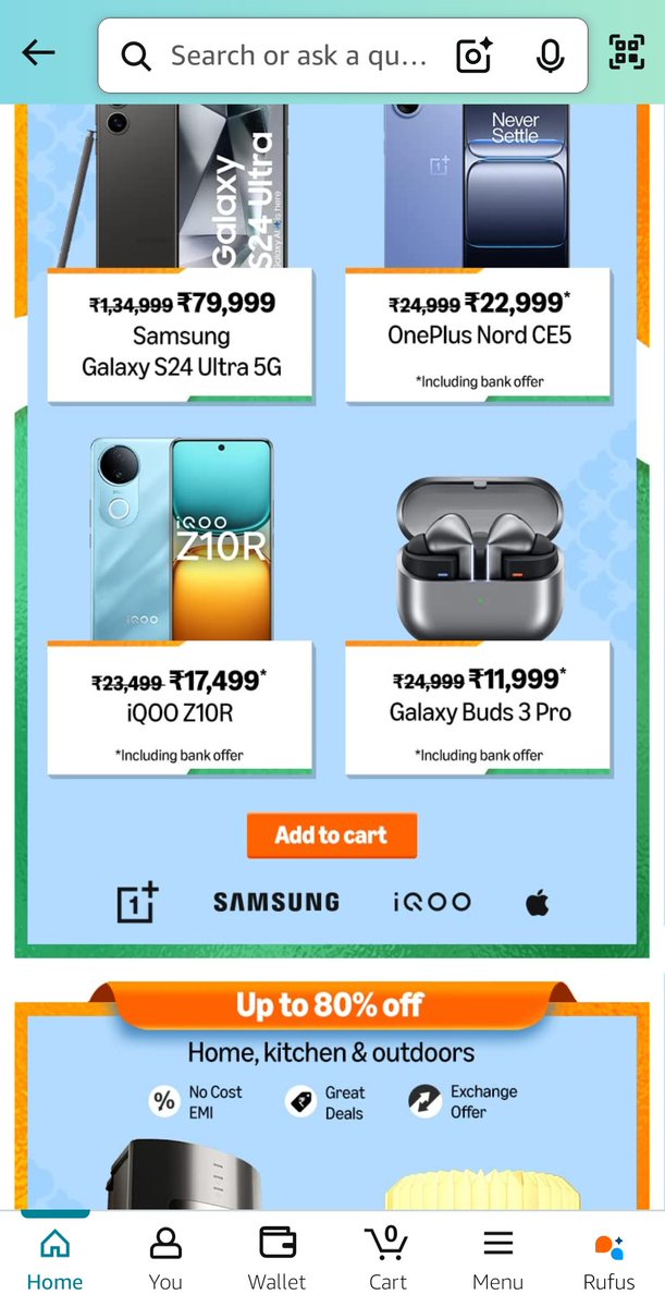 kailashSB_'s tweet photo. @amazonIN 
Why deal change suddenly 
Frist you offer the #Samsungbuds3pro .offer 11999 Rs 
But morning i will check you change the product # Samsungbuds3 
Offer u change the product 
So very worst &amp; unfair 
Are you cheating the people 
&amp; Feelings @AmazonNews_IN 
@amazon https://t.co/P2EOlOca8b