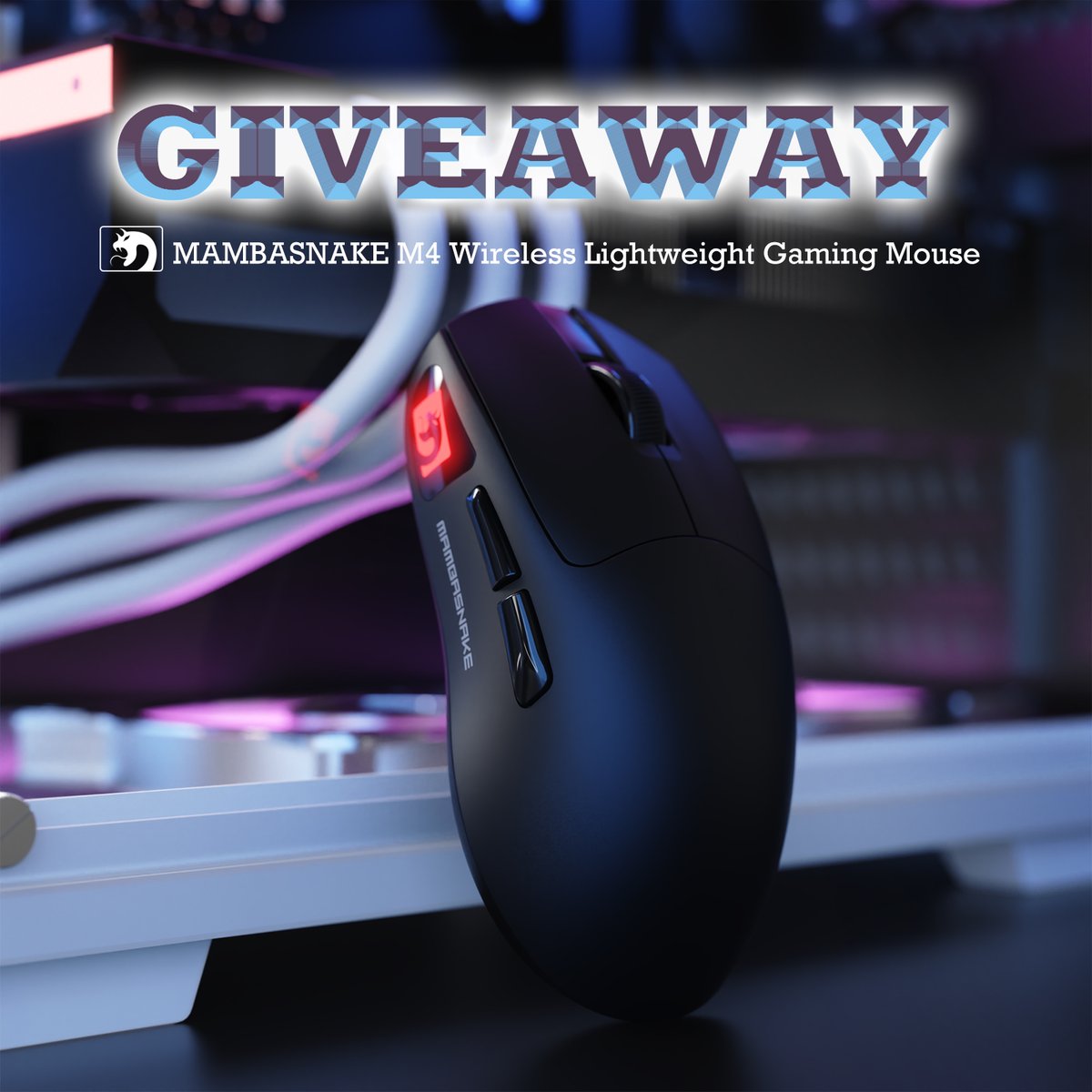 MAMBASNAKESTAR's tweet photo. 🎉GIVEAWAY🎉

🐍MAMBASNAKE M4 Wireless Gaming Mouse✨

How to enter:
👉Follow me
🩷Like and share this post
👉Tag 1 friend below

💡Prize features:
✅RGB Logo for A Unique Look 
✅2.4G/Bluetooth/USB-C Connection
✅53±3g Lightweight Design
✅400mAh Battery
✅PAW3311 Gaming Sensor
✅Huanyu Micro-switches

👑1 Winner announced on August 8

👁‍🗨Click here for more details:https://t.co/MNZEGEX3Ly

💉Not a Gamer. A Venom Injector.

#MAMBASNAKE  #M4mouse #gamingmouse #setup #Giveaway #Giveaways