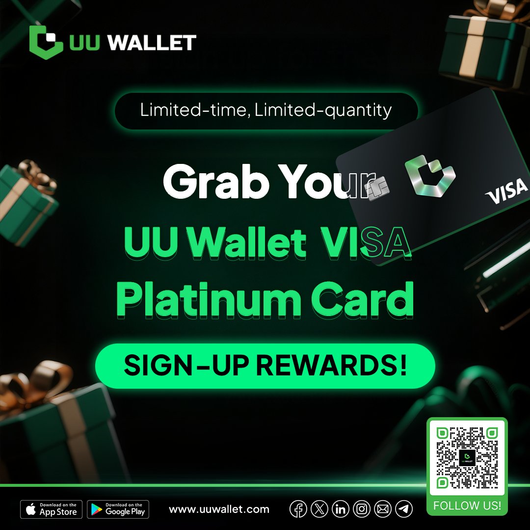 🎉 Free to get + 50 PHP bonus!
Sign up now for the UU Wallet VISA Platinum Card 💳

No $50 activation fee &amp; enjoy a 50 PHP bonus loaded onto your card right away!

🌍 Spend globally – 100+ countries
⚡ Reload instantly – top‑up in seconds
💰 Low fees – keep more of your crypto