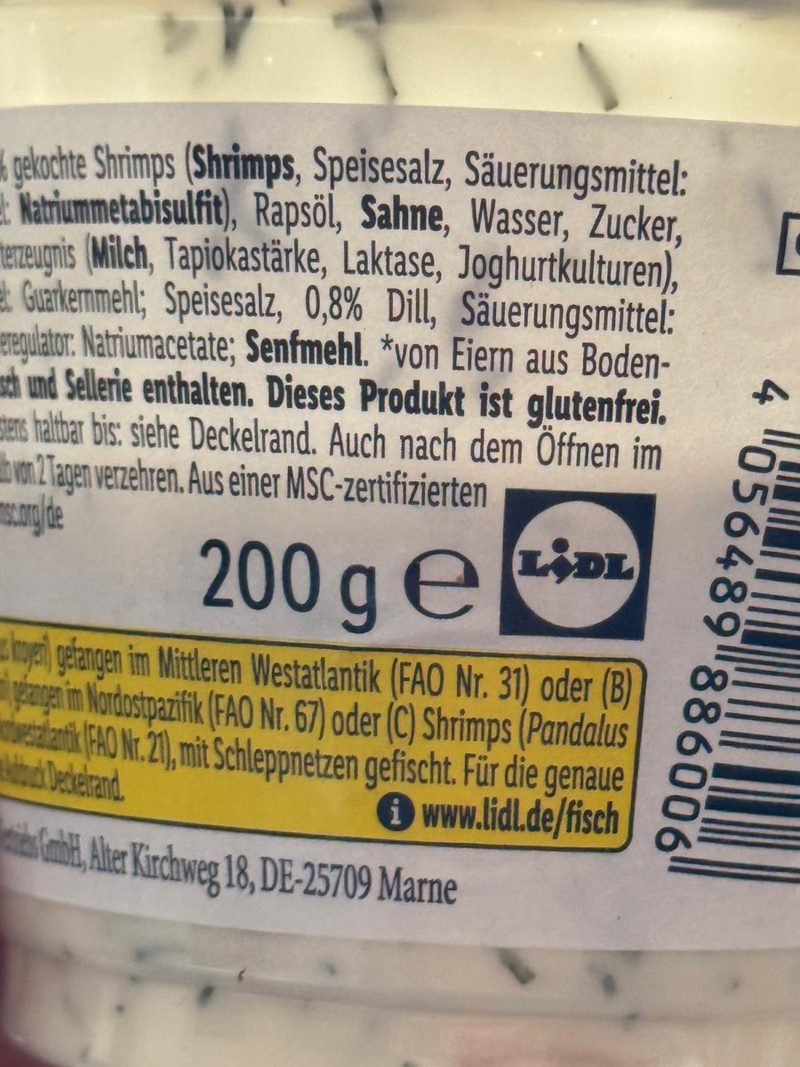 Wußtet Ihr schon, dass ⁦<a href="/lidl/">Lidl in Deutschland</a>⁩ und @Aldi Shrimps in Sauce verkaufen, die mit dem Schleppnetz gefangen werden? Und das wird auch noch als MSC zertifiziert verkauft. So enttäuschend.
