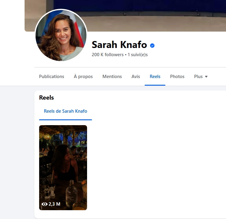 🚀 Sarah Knafo franchit les 200K followers sur Facebook ! 

Plusieurs vidéos à +1M de vues, son audience explose.
Son 1er Reels cartonne avec 2,3M de vues ! 

La nouvelle étoile de la droite française brille !

En route pour les 300.000 followers avant 2026 ! 🇫🇷❤️