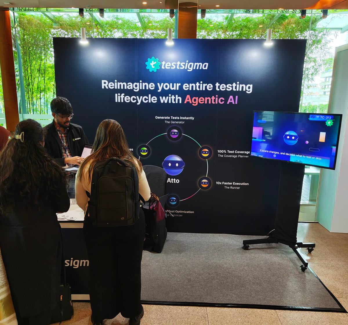 testsigmainc's tweet image. 💚 What a start at #Sparks2025 KL!
Team Testsigma is buzzing with amazing QA convos around Agentic AI, automation, and all things testing.
Swing by our booth to meet KR, Narain, Jithendran & Shashi and grab some cool swag too! 😉
#AIInTesting #FutureOfTesting #Testsigma