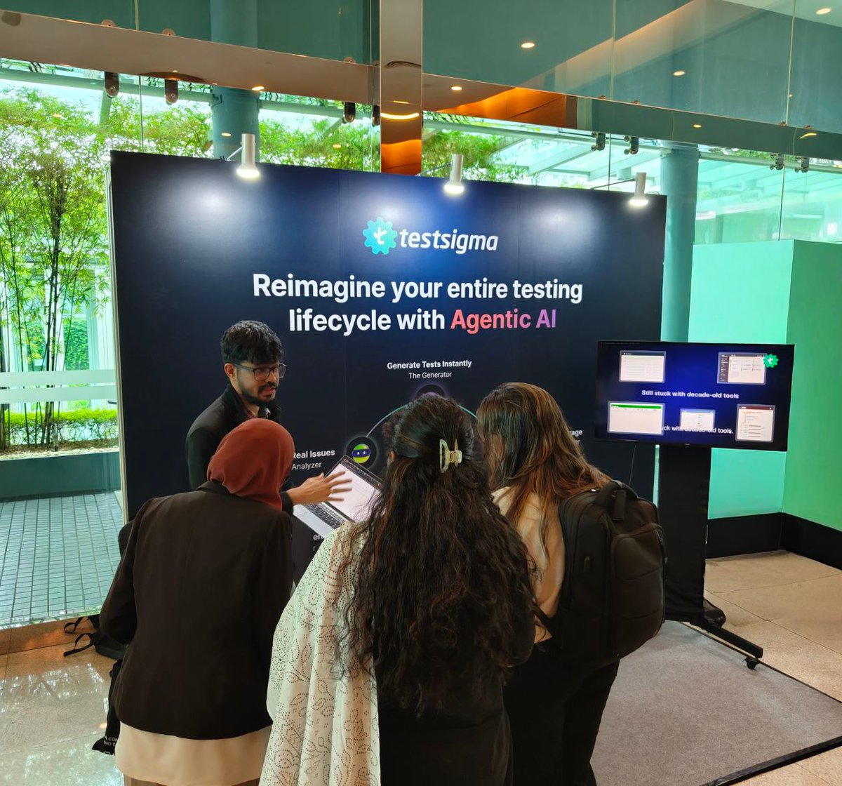 testsigmainc's tweet image. 💚 What a start at #Sparks2025 KL!
Team Testsigma is buzzing with amazing QA convos around Agentic AI, automation, and all things testing.
Swing by our booth to meet KR, Narain, Jithendran & Shashi and grab some cool swag too! 😉
#AIInTesting #FutureOfTesting #Testsigma