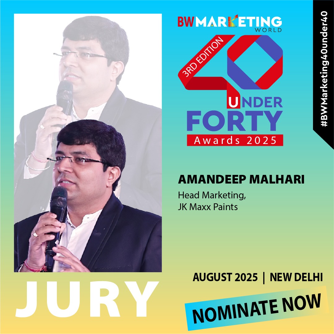 BW Businessworld (@bwbusinessworld) on Twitter photo Nominate Now: bwevents.co.in/marketingworldโฆ
We are honored to have Amandeep Malhari, Head Marketing, <a href="/cement_ltd/">JK Cement Ltd.</a> Paints as an eminent jury member for the ๐ฏ๐ฟ๐ฑ ๐๐ฑ๐ถ๐๐ถ๐ผ๐ป ๐ผ๐ณ ๐๐ช ๐ ๐ฎ๐ฟ๐ธ๐ฒ๐๐ถ๐ป๐ด ๐๐ผ๐ฟ๐น๐ฑ ๐ฐ๐ฌ ๐จ๐ป๐ฑ๐ฒ๐ฟ ๐ฐ๐ฌ ๐๐๐ฎ๐ฟ๐ฑ๐ ๐ฎ๐ฌ๐ฎ๐ฑ
#BWMarketing40under40
Do Nominate Now: bwevents.co.in/marketingworldโฆ
We are honored to have Amandeep Malhari, Head Marketing, <a href="/cement_ltd/">JK Cement Ltd.</a> Paints as an eminent jury member for the ๐ฏ๐ฟ๐ฑ ๐๐ฑ๐ถ๐๐ถ๐ผ๐ป ๐ผ๐ณ ๐๐ช ๐ ๐ฎ๐ฟ๐ธ๐ฒ๐๐ถ๐ป๐ด ๐๐ผ๐ฟ๐น๐ฑ ๐ฐ๐ฌ ๐จ๐ป๐ฑ๐ฒ๐ฟ ๐ฐ๐ฌ ๐๐๐ฎ๐ฟ๐ฑ๐ ๐ฎ๐ฌ๐ฎ๐ฑ
#BWMarketing40under40
Do