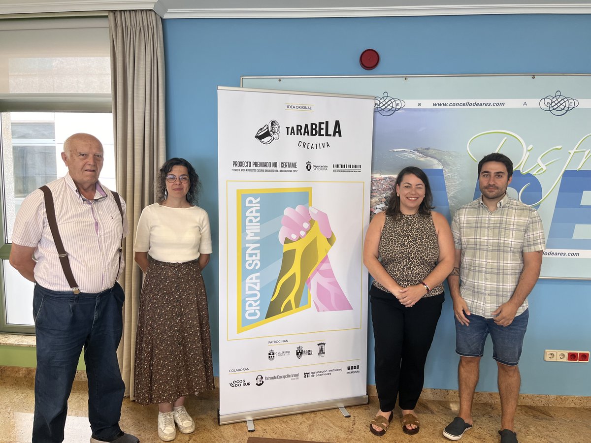 🐾Cruza sen mirar, un proxecto para tender pontes entre dúas emigracións de Ares: a retornada e a que chega

🤝 O Concello e <a href="/TarabelaCrea/">Tarabela Creativa</a> poñerán en diálogo aos dous colectivos cun videopodcast baseado en entrevistas e un talk show. Colabora <a href="/atenencia/">Agrupación Instrutiva de Caamouco</a> 

concellodeares.gal/cruza-sen-mira…