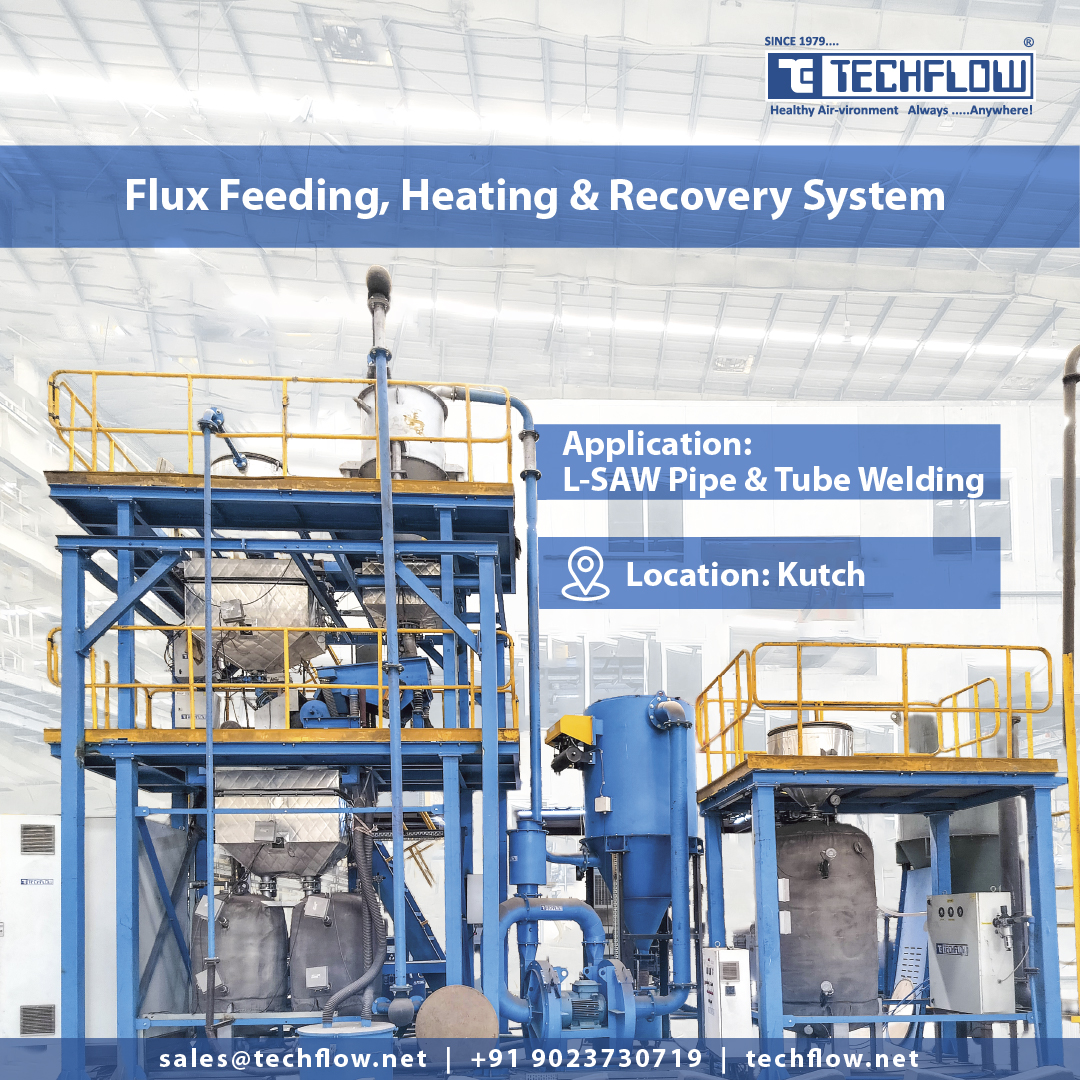 techflownet's tweet image. Proud to deliver a Flux Feeding, Heating & Recovery System for L-SAW Pipe & Tube Welding in Kutch. ⚙️
Built for heavy-duty precision, performance & durability — that’s the Techflow promise.
🔗 techflow.net/category/fume-…
#techflow