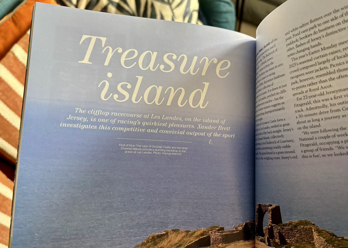Lovely to be in the Channel Islands earlier this year. 🏖️ My article is in the latest edition of Gallop Magazine.