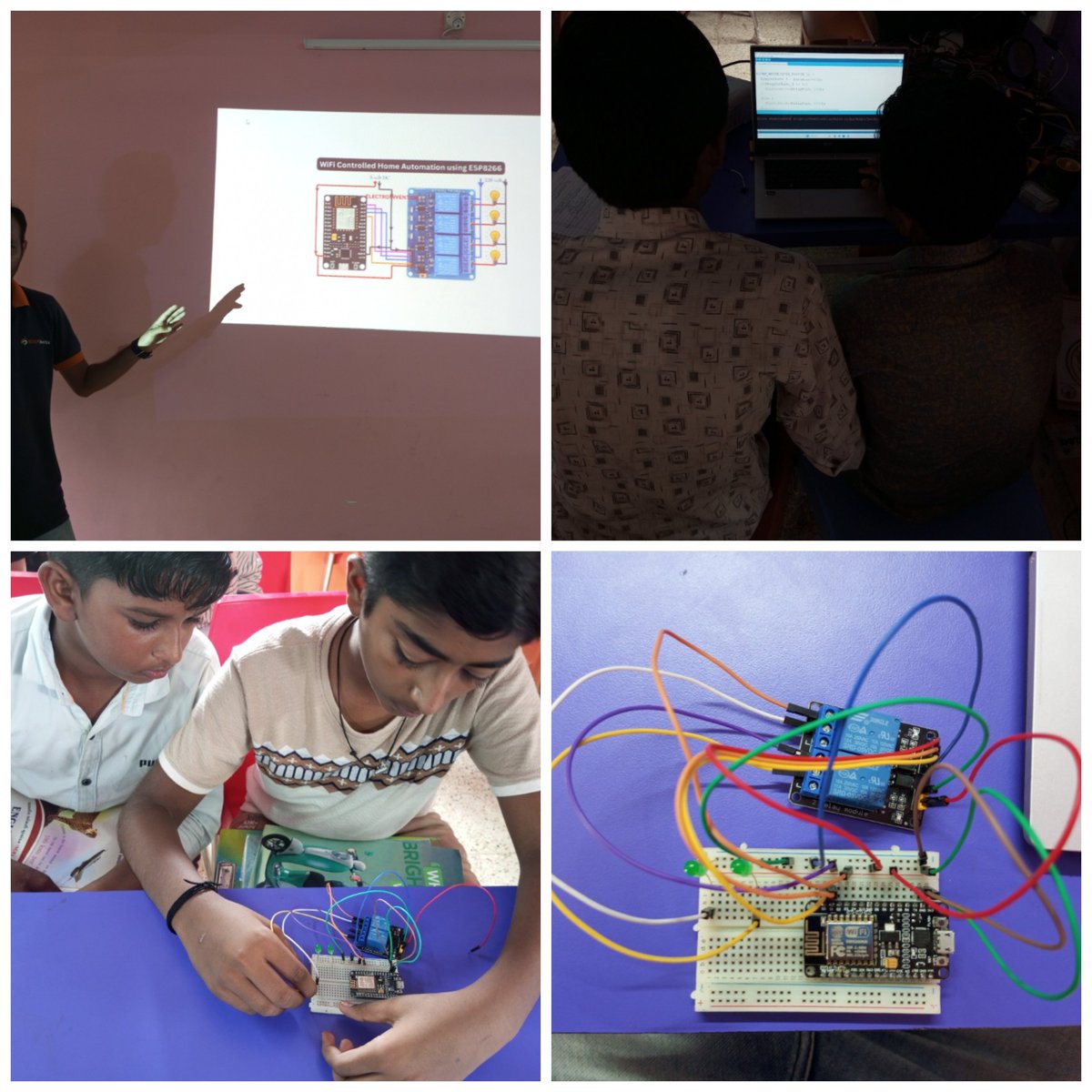 atlsanskarbh's tweet photo. ATL Activity of the month July - Home automation using wifi with nodemcu
#coding #STEM #Innovation #STEMEDUCATION #iot #stembotix
#atalinnovationmession
#atalindia
@cmogujarat
@PMOindia
@AtalInnovation
@NITIAayog
@aimtoinnovate
@stembotix
@InfoGujcost
@krcscbhavnagar https://t.co/Jz1zj6b5DZ