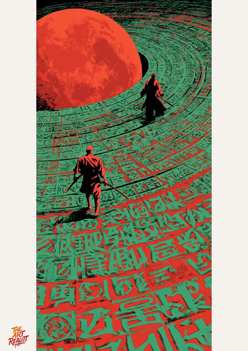 theartrealitt's tweet photo. RITUAL.FRONTIERS
Une série de posters sacrés, inspirés par le duel,.
Posters bientôt disponibles en boutique
Lien dans la bio
#theartrealitt
#PosterArt #RitualFrontiers #SamuraiAesthetic #RedMoon #SacredDuel #AIArt #DigitalPoster #JapaneseMood #ArtPrints #TheArtRealitt https://t.co/uM0oc0rztc