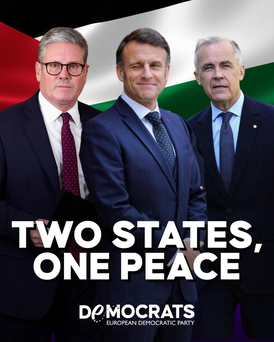 By recognising Palestine, Canada joins President Macron and Prime Minister Starmer in a decisive move for the two‑state solution. Europe and the liberal democratic West can stop extremism, defeat Hamas terrorism, curb the Israeli far‑right’s expansionism, and block Trump’s