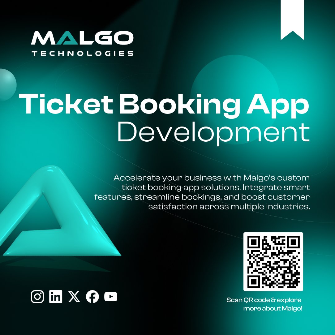 malgotech's tweet photo. Build smart, secure ticket booking apps with Malgo for travel, events, cinema &amp; more.
Free consult → https://t.co/zQqj7j81JU

#Malgo #TicketBookingApp #AppDevelopment #TravelTech #EventTech #CustomAppDevelopment #DigitalTransformation #uxdesign https://t.co/LGuoXVu7fJ