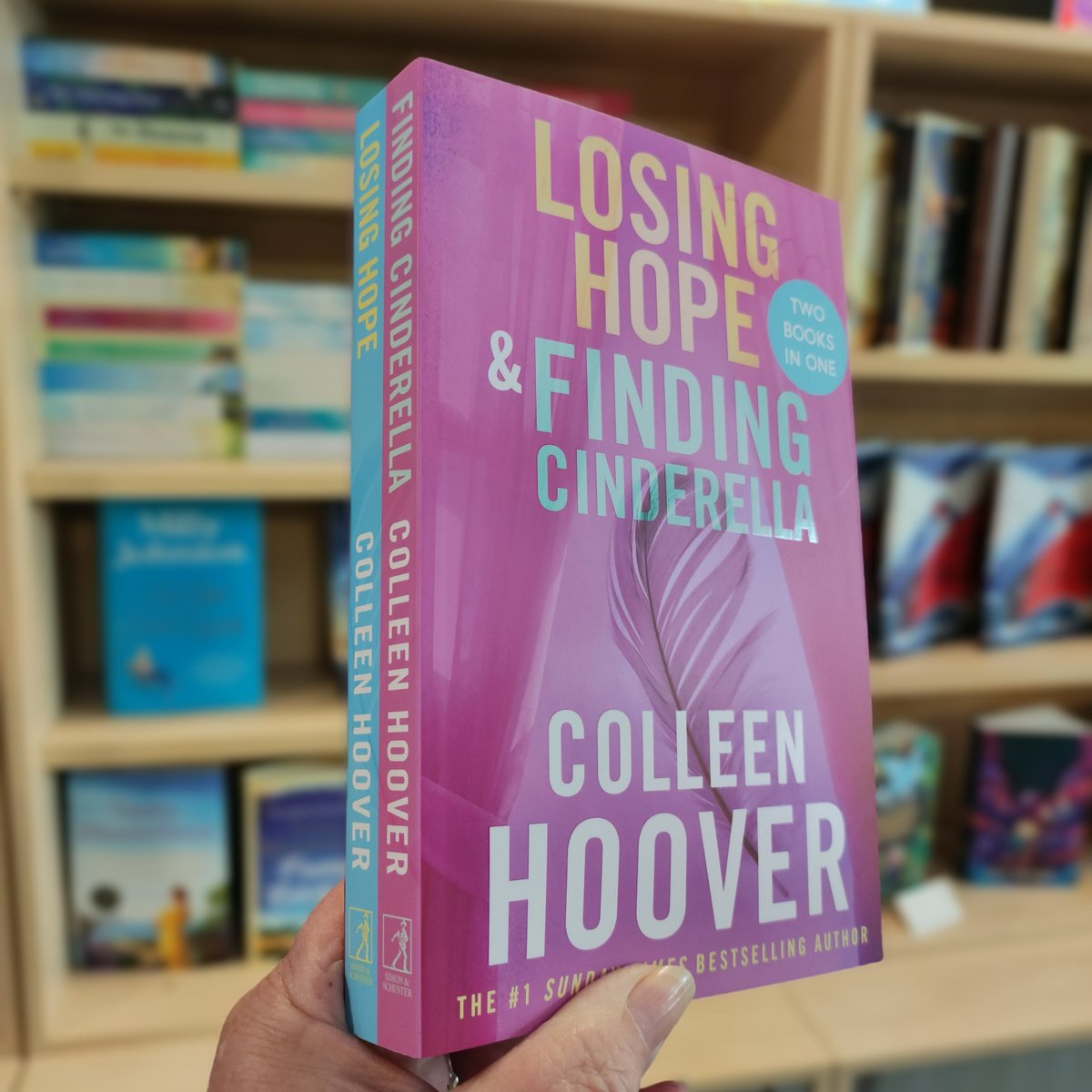 Out TODAY in all good #ChooseBookshops, our special paperback bind-up featuring the second (#LosingHope) and third (#FindingCinderella) instalments in the beautifully emotional #ColleenHoover #Hopeless series!

simonandschuster.co.uk/books/Losing-H…
