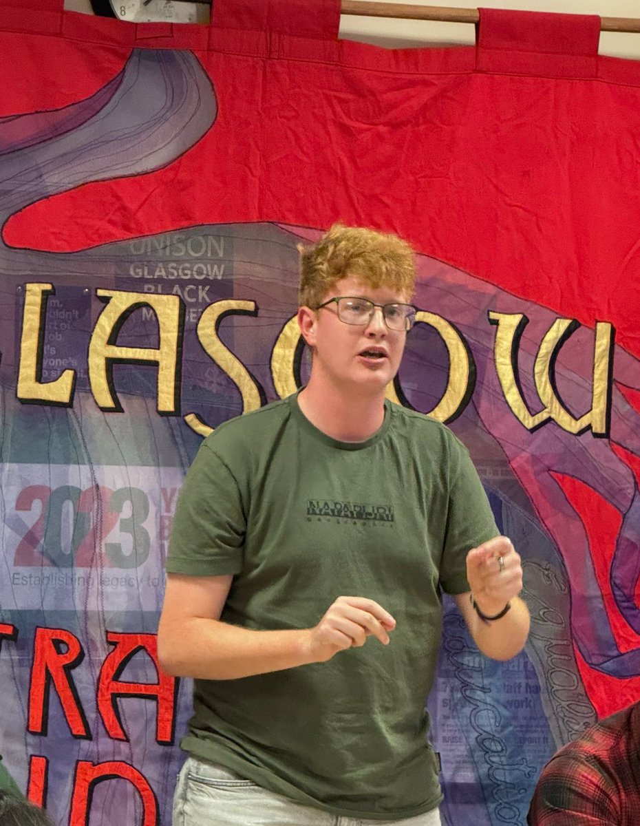 Coll McCail (@mccailcoll) on Twitter photo Pleased to speak on behalf of <a href="/GlasgowTUC/">Glasgow Trades Council</a> at our ‘Defend the Right to Protest’ public meeting last night.
Big crowd and a broad platform bringing together the movement’s different strands to resist efforts to restrict our civil liberties. Pleased to speak on behalf of <a href="/GlasgowTUC/">Glasgow Trades Council</a> at our ‘Defend the Right to Protest’ public meeting last night.
Big crowd and a broad platform bringing together the movement’s different strands to resist efforts to restrict our civil liberties.