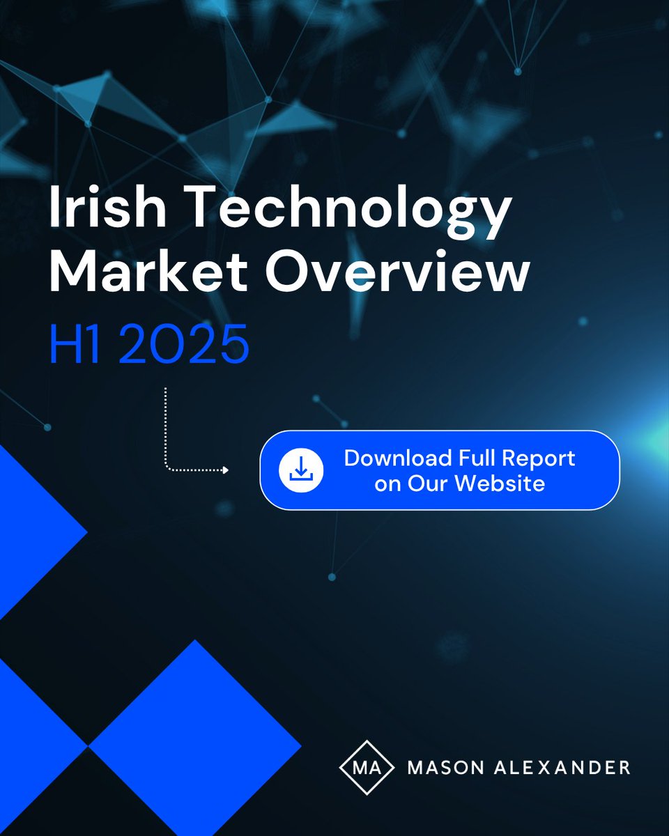 MasonAlexander_'s tweet image. 📢 Just released: our latest snapshot of Ireland’s #technology hiring landscape. From H1 trends to H2 recommendations – find out where the market is heading and how to stay ahead.
📥 Download now 👉🏼 l8r.it/9X8v

#IrishTech #MasonAlexander #TechRecruitment