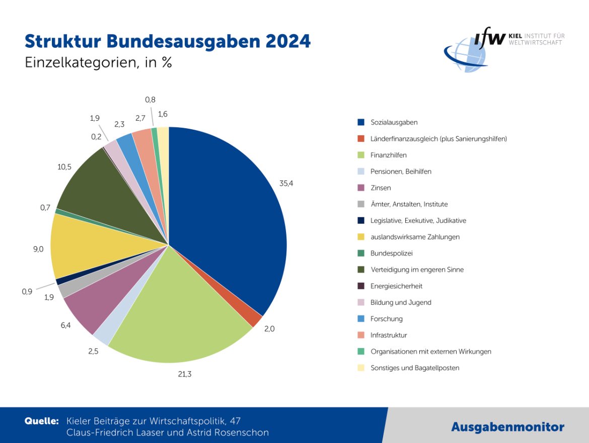 Wo im Bundeshaushalt kann man überhaupt 170 Milliarden einsparen?
Ohne Kürzungen bei Sozialausgaben in zweistelliger Milliardenhöhe wird es kaum gehen.