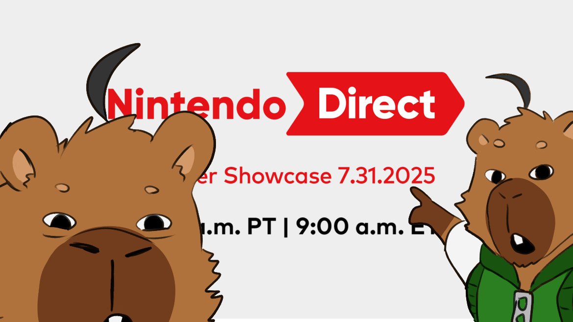 【同時視聴】Nintendo Direct 2025.7.31 | 嗯?? 25分鐘還可以有什麼料?? 
今天晚上8:30開唷!!!

youtube.com/live/6Vy6y9HBX…