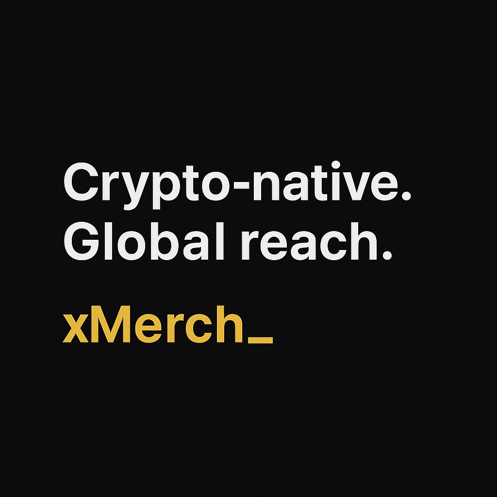 - Crypto-native. 
- Global reach.

Ready to take your store on-chain? 🚀 Sell on XRPL &amp; Xahau with <a href="/xMerch_/">xMerch</a> 

👉 xMerch.app

#XRPL #Xahau #Web3Commerce #CryptoNative