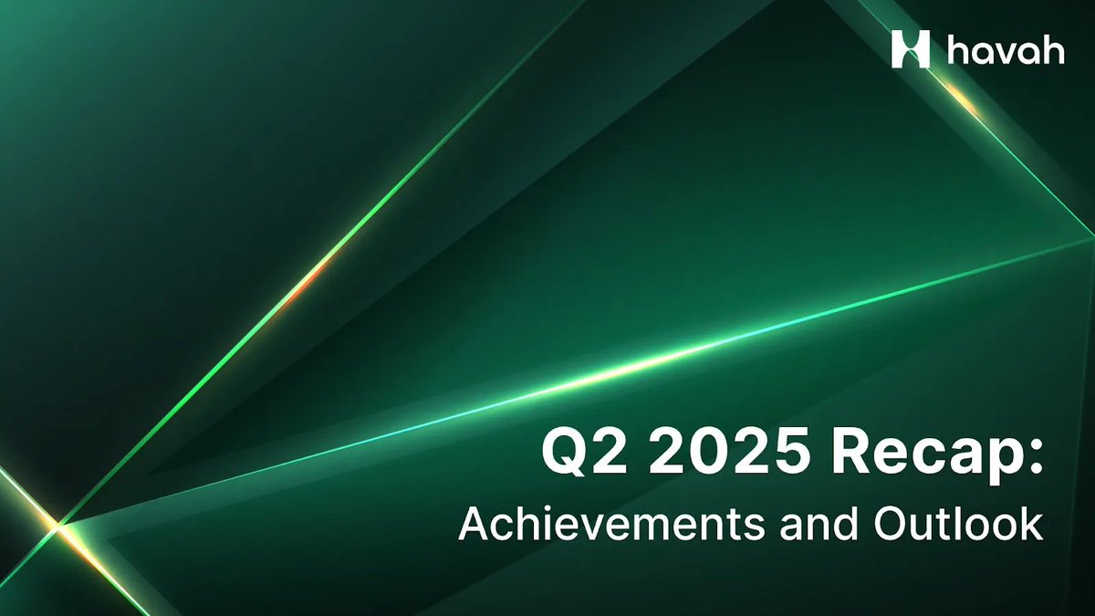 [Announcing Q2 2025 HAVAH Recap] 

1️⃣ Development of 'SPOON' - A Hybrid DeFi Platform
2️⃣ Batching Expands to XPLA Chain &amp; Prepares for Official Meta Match Launch
3️⃣ Business Development &amp; Collaborations with Multiple Foundations

🔗 Medium Link: medium.com/havahofficial/…