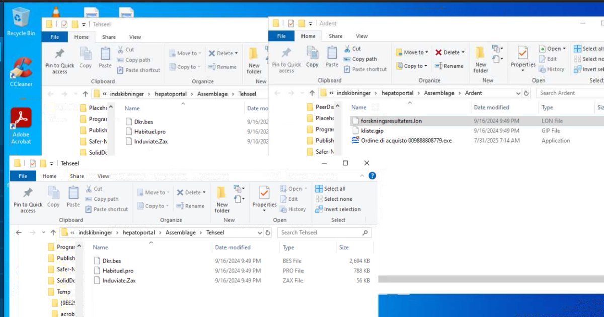 JAMESWT_WT's tweet image. &quot;Ordine di Acquisto&quot; #GuLoader &amp;gt; #AgentTesla
👇
Samples
bazaar.abuse.ch/browse/tag/009…

ExFil
⛔️ftp.concaribe.]com