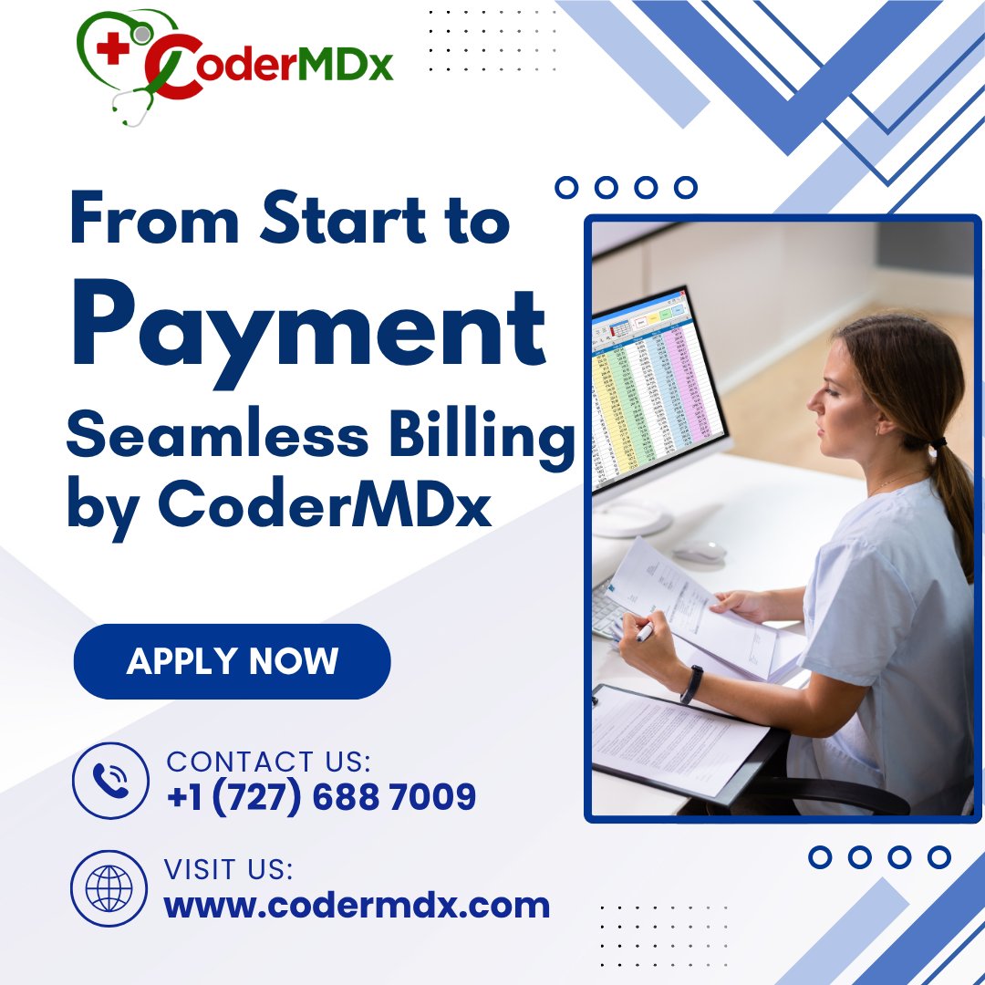 codermdx25's tweet image. 💼From Start to Payment – Seamless Billing by #CoderMDx!
✅#AccurateMedicalCoding
✅99% #CleanClaims
✅End-to-End #RCMSupport
Let us streamline your revenue while you focus on care.
🌐 Visit: codermdx.com
📱 +1 (727) 688 7009
#MedicalBillingExperts #FloridaDoctors
