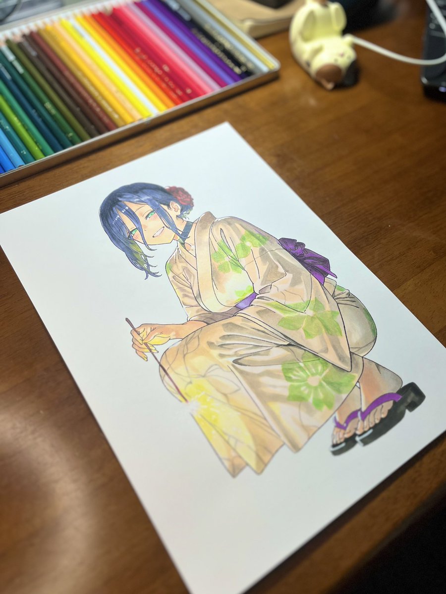 gu00hy's tweet image. レゼ/チェーンソーマン

 #アナログイラスト   #コピック   #illustration    #drawing  #イラスト