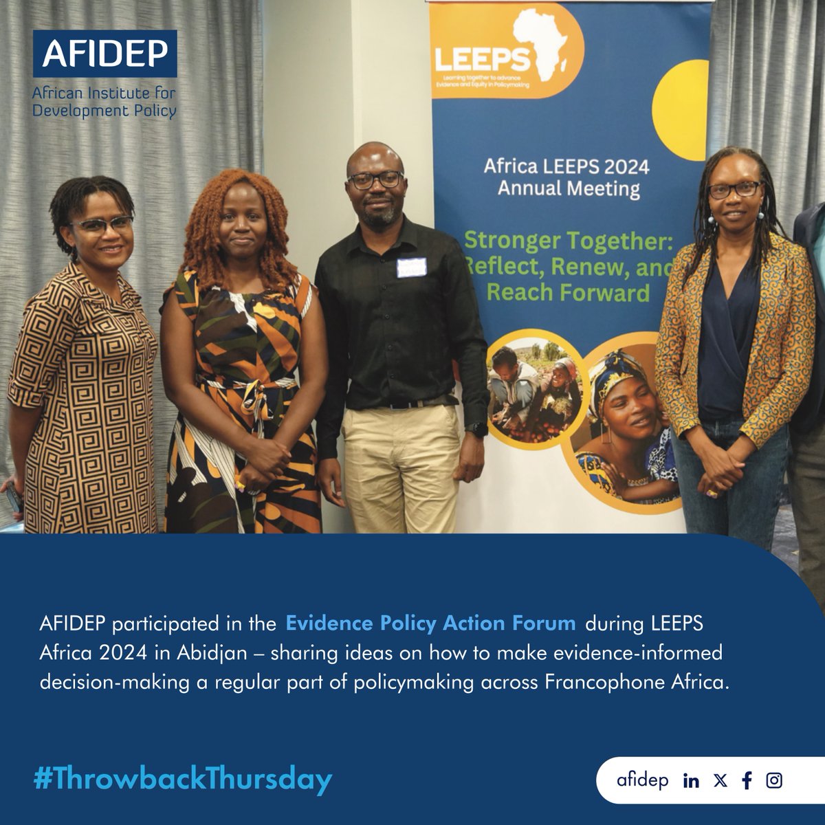 Throwback to the Learning Together to Advance Evidence and Equity in Policymaking (LEEPS) Africa 2024 Convening, where researchers, policymakers, and practitioners came together to strengthen the use of evidence in climate-sensitive and development sectors.

The Africa LEEPS