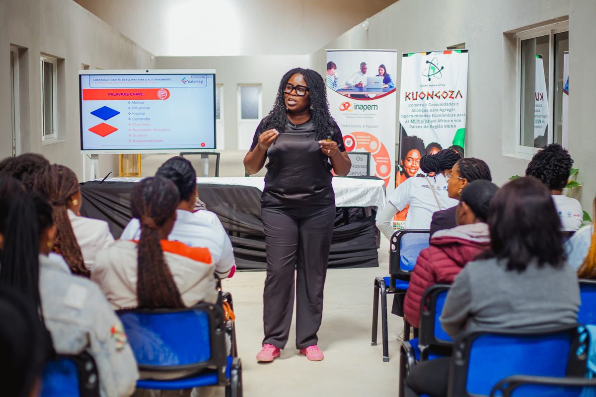 STEMiWomen's tweet image. The Project Kuongoza Accelerator program in partnership with the Government of Angola 🇦🇴  is bridging this gap by equipping young women entrepreneurs with the skills needed to thrive in a digital economy.
