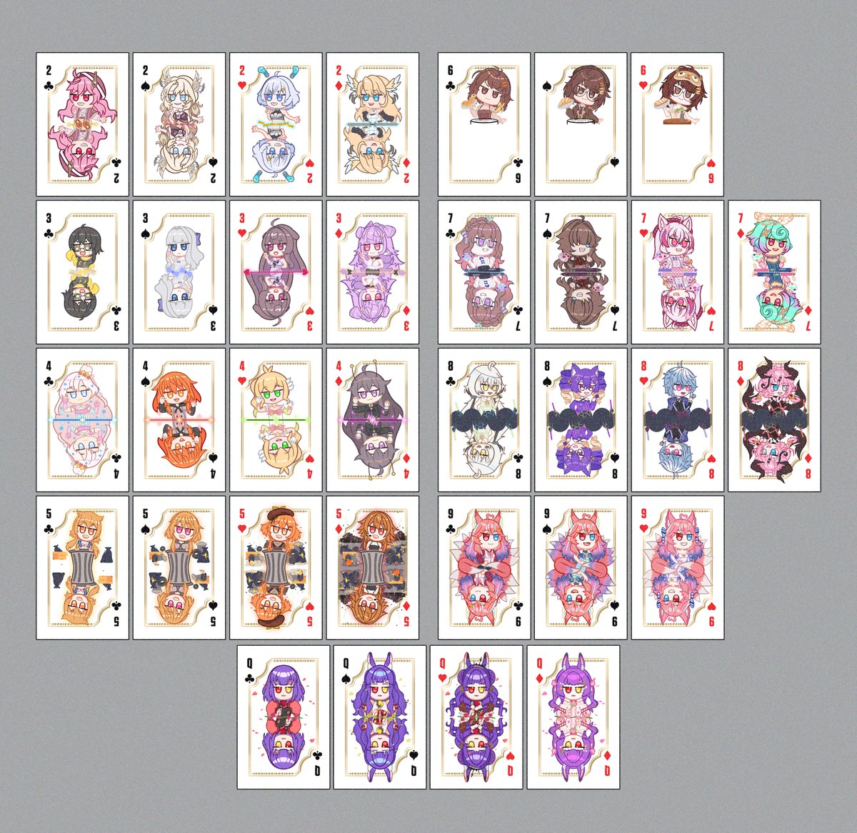 FAACgaming's tweet image. Update for July ✨

finished 34 out of the 54 cards so far and I'm hoping to finish everything next month so that I can send the files to the manu to make it in time for Cosmania ✊ keyword "hoping" 🤞
