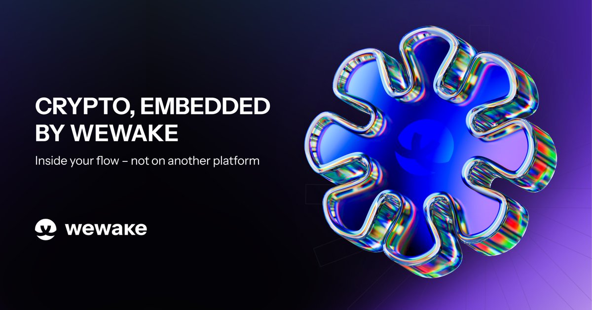 Most crypto tools start by pulling users into wallets and dashboards.
WeWake does the opposite: it brings smart wallets, swaps, and NFTs into the apps people already use – like Telegram or e-commerce flows.

You don’t onboard users to crypto. You embed crypto into their world 🧠