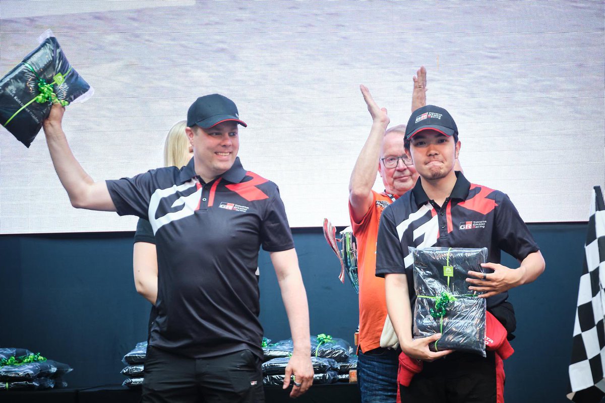 rionel_rally's tweet image. HYAcenter Rally 🥇in the class

だんだんとペースノートの精度も良くなってきて、クラッシュ後に無くしていた自信を少しずつ取り戻せていると感じました。
難しいステージを納得いくペースで走れたことは満足しています！

#ToyotaGAZOORacing #ChallengeProgram 
#WRCチャレンジプログラム