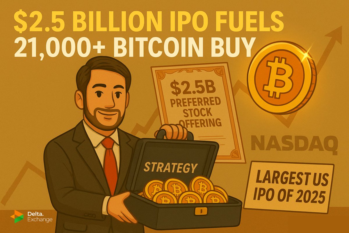 $2.5 Billion IPO Fuels 21,000+ Bitcoin Buy The Largest US IPO of 2025  Strategy, formerly MicroStrategy, has made waves in 2025 by raising $2.5  billion from its largest preferred stock offering (STRC)
