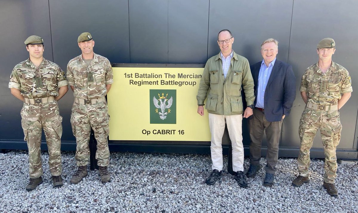 Honorary Colonel Carl Richardson paid a visit to the 1 Mercian led NATO Battle Group in Estonia this week, gaining an understanding of their deployment, training plans and the lived experience of the 4 Mercian Reserves who are a part of the group.  🇬🇧🇪🇪