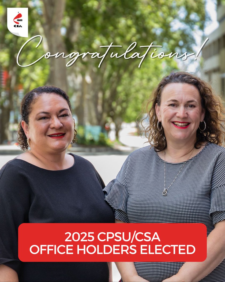Last week, the Australian Electoral Commission officially declared the results of the CPSU/CSA's branch elections.

For the full results, visit: cpsucsa.org/cpsu_csa_branc…