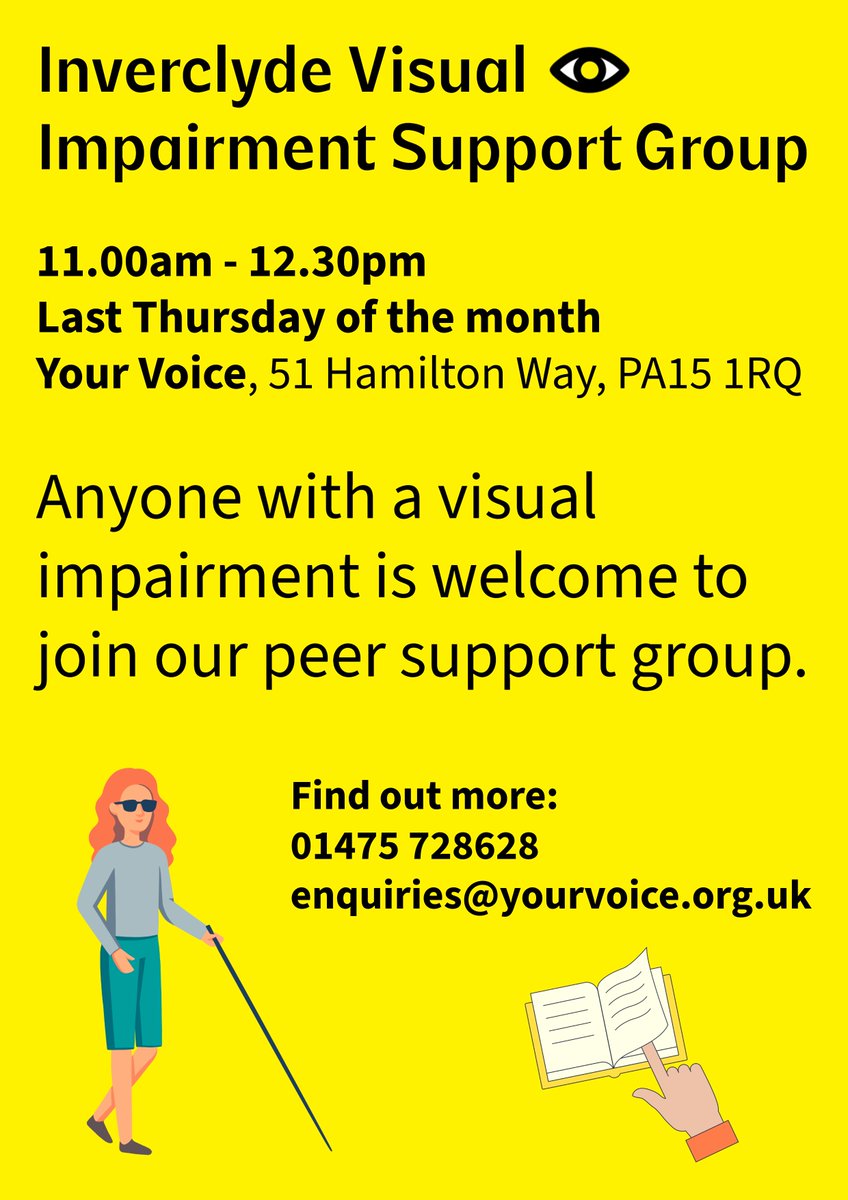 YourVoiceInver's tweet image. Are you experiencing issues with your sight? 💚

Share your experience with others on the same journey 😊

Your Voice
51 Hamilton Way, Greenock PA15 1RQ

01475 728628
enquiries@yourvoice.org.uk

#maculardegeneration #eyesightproblems #eyeproblems
