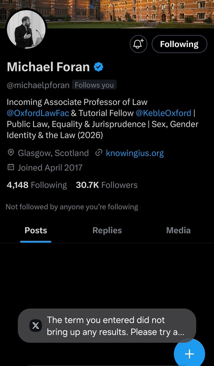 It looks like Michael Foran has deactivated his account. This is such a shame as I truly value his posts. I hope he returns soon. He's a gent.